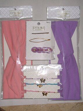 NWT D’Bello Spring Accessory Gift Bundle – Headbands, Bracelets & Hair Pins